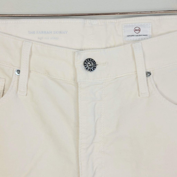 AG Skinny Jeans Adriano Goldschmied Farrah High Rise Skinny Velvet Jegging Sz 10 - Picture 3 of 11